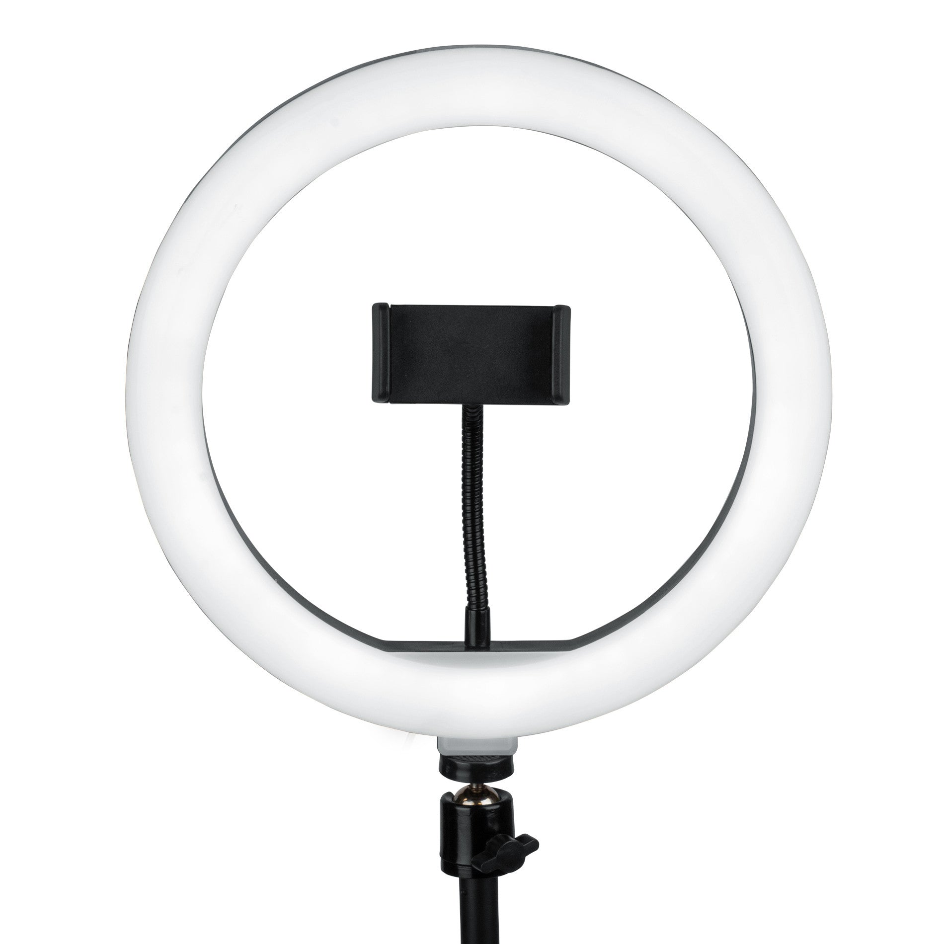 Gator Frameworks GFW-RINGLIGHTDSKTP Ring Light Desktop Stand w/Phone Clamp closeup