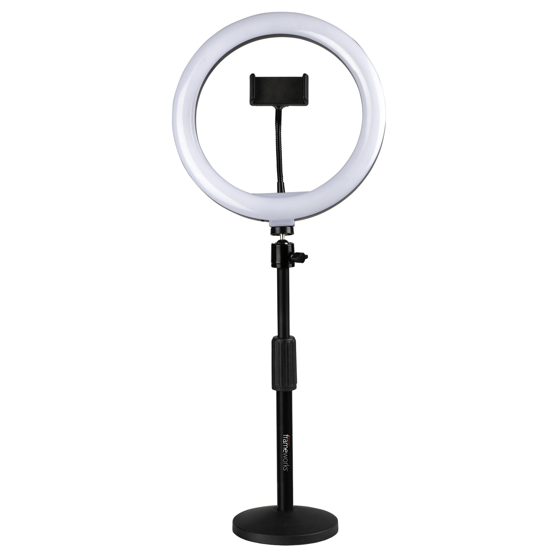 Gator Frameworks GFW-RINGLIGHTDSKTP Ring Light Desktop Stand w/Phone Clamp