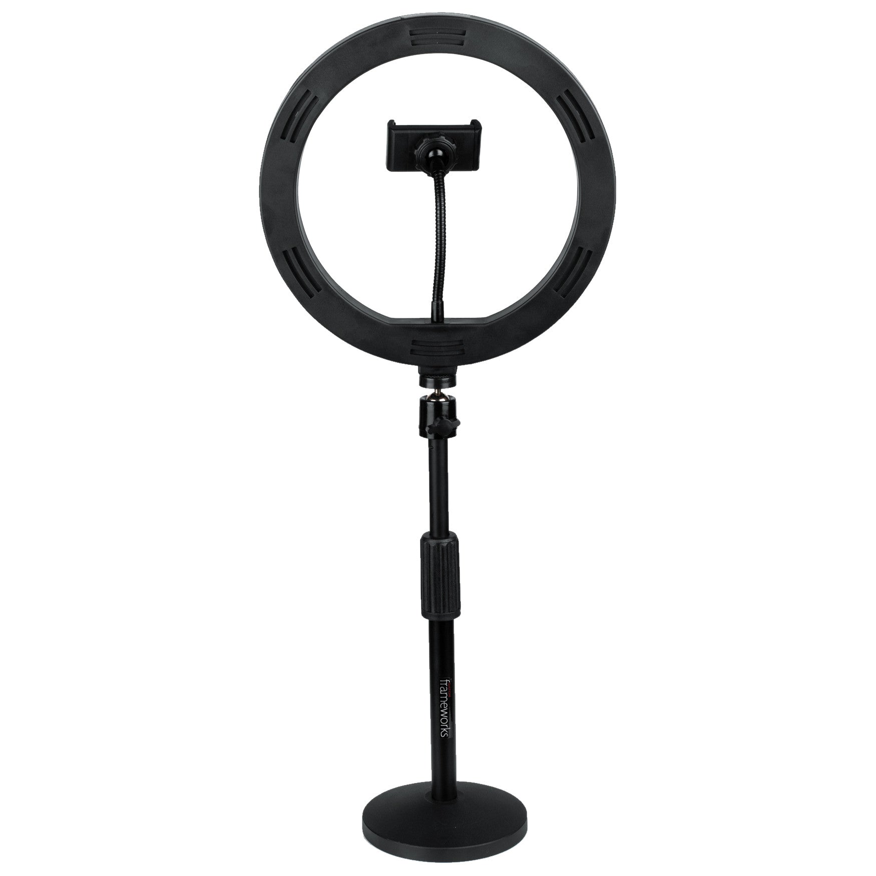 Gator Frameworks GFW-RINGLIGHTSET Ring Light Set with Phone Holders back