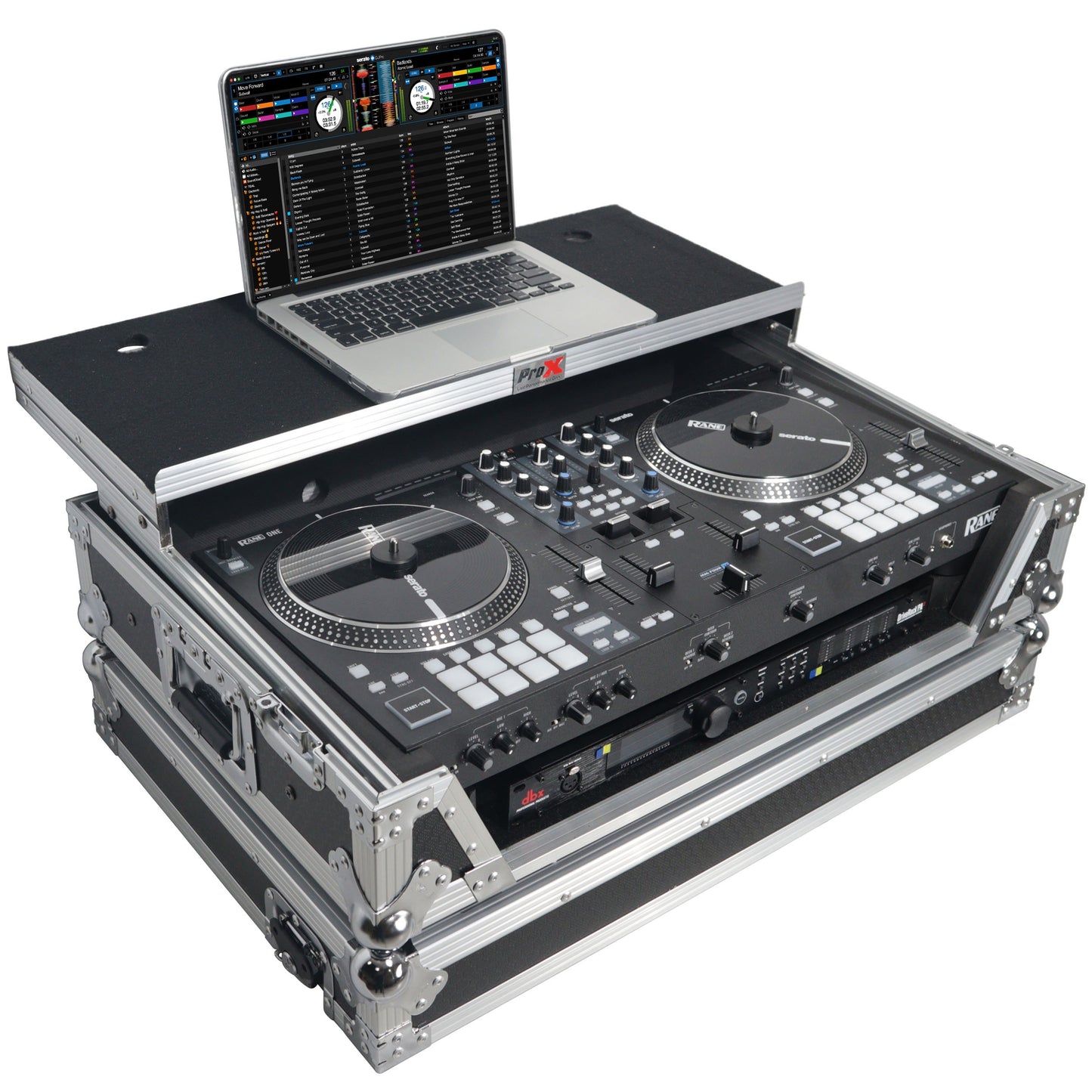 109886_ProX-Flight-Case-for-Rane-ONE-DJ-Controller-With-1U-Rack-_-Silver-on-Black-_-With-Laptop-Shelf_ALT01sqr