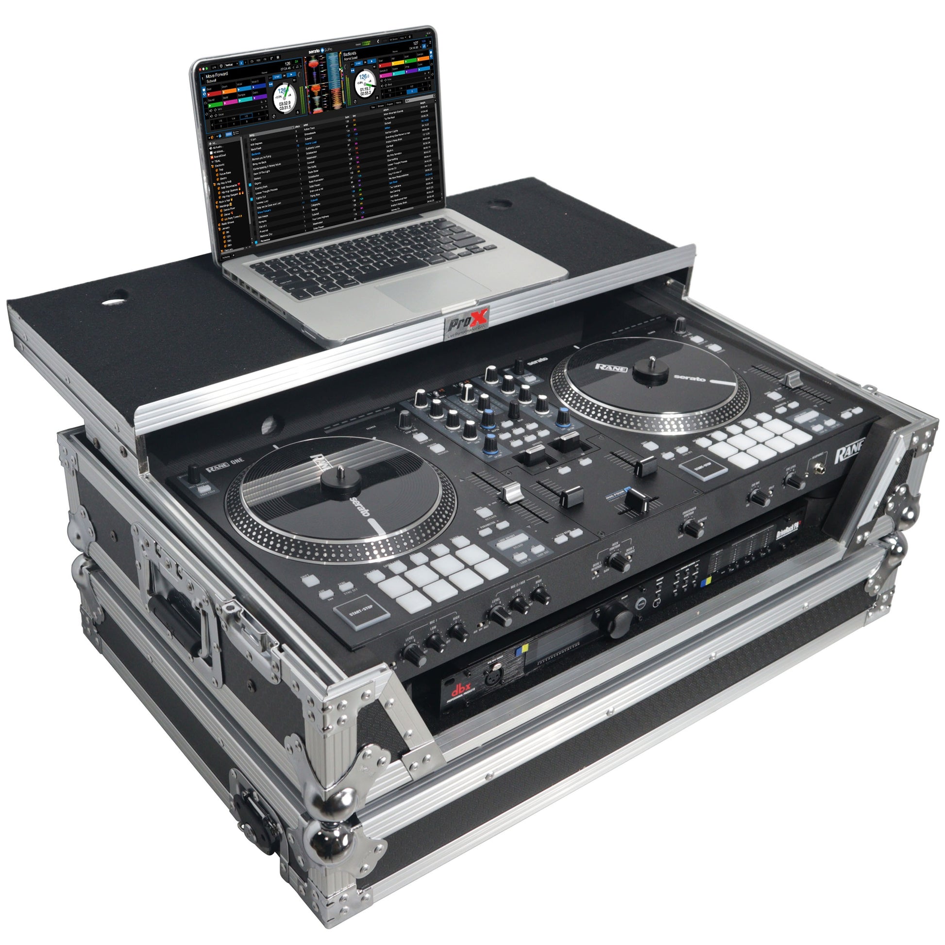 109886_ProX-Flight-Case-for-Rane-ONE-DJ-Controller-With-1U-Rack-_-Silver-on-Black-_-With-Laptop-Shelf_ALT01sqr