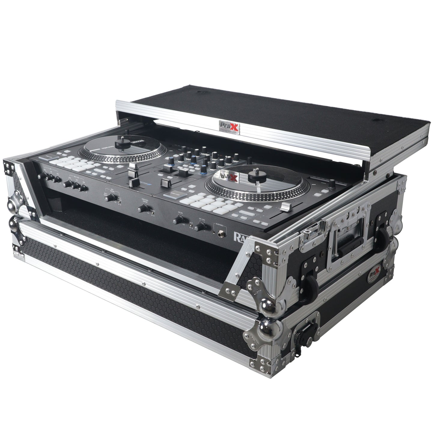 109886_ProX-Flight-Case-for-Rane-ONE-DJ-Controller-With-1U-Rack-_-Silver-on-Black-_-With-Laptop-Shelf_ALT06sqr