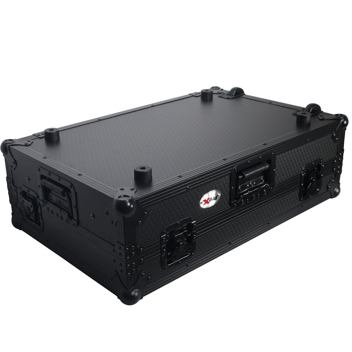 ProX Flight Case for Rane ONE DJ Controller With 1U Rack | Black on Black | With Laptop Shelf