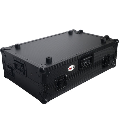 ProX Flight Case for Rane ONE DJ Controller With 1U Rack | Black on Black | With Laptop Shelf