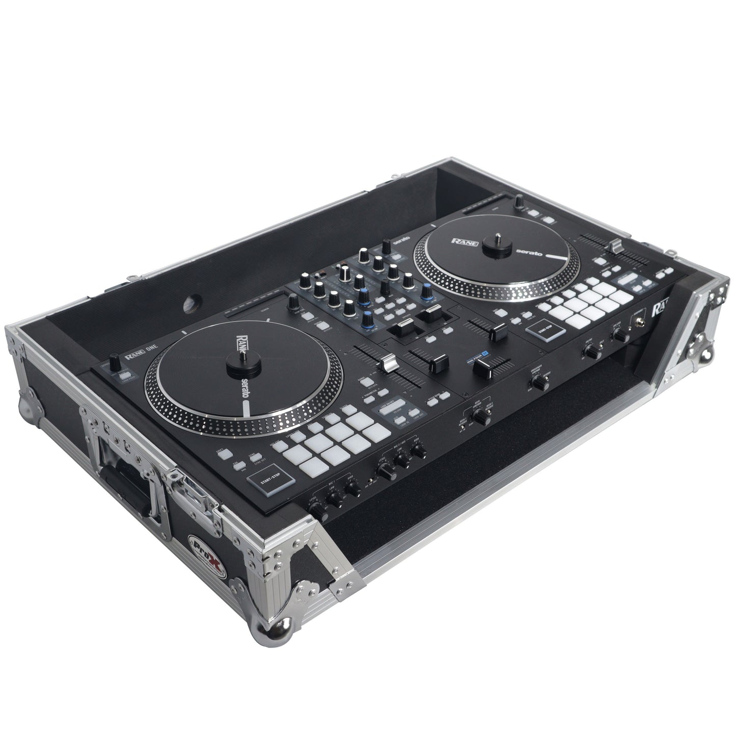 109888_ProX-Flight-Case-for-Rane-ONE-DJ-Controller-With-1U-Rack-_-Silver-on-Black-_-Without-Laptop-Shelf_ALT05sqr
