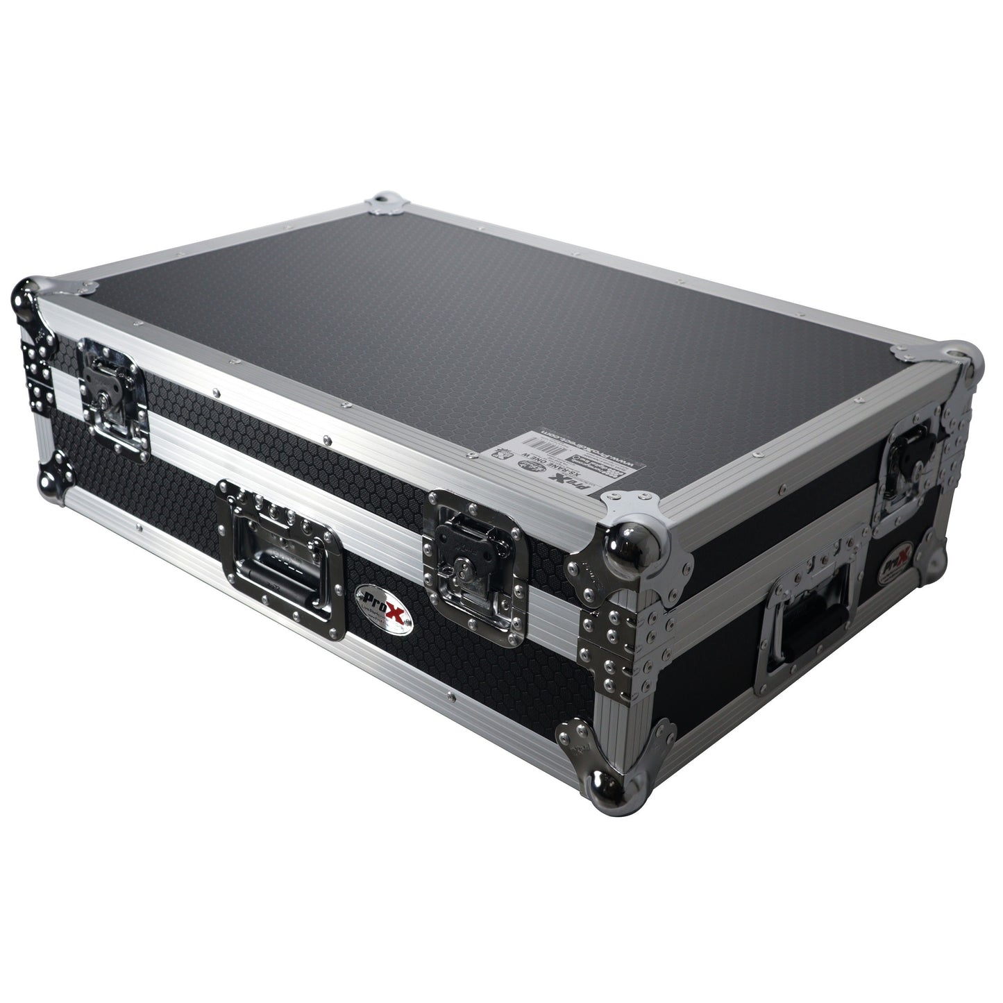 109888_ProX-Flight-Case-for-Rane-ONE-DJ-Controller-With-1U-Rack-_-Silver-on-Black-_-Without-Laptop-Shelf_ALT09sqr