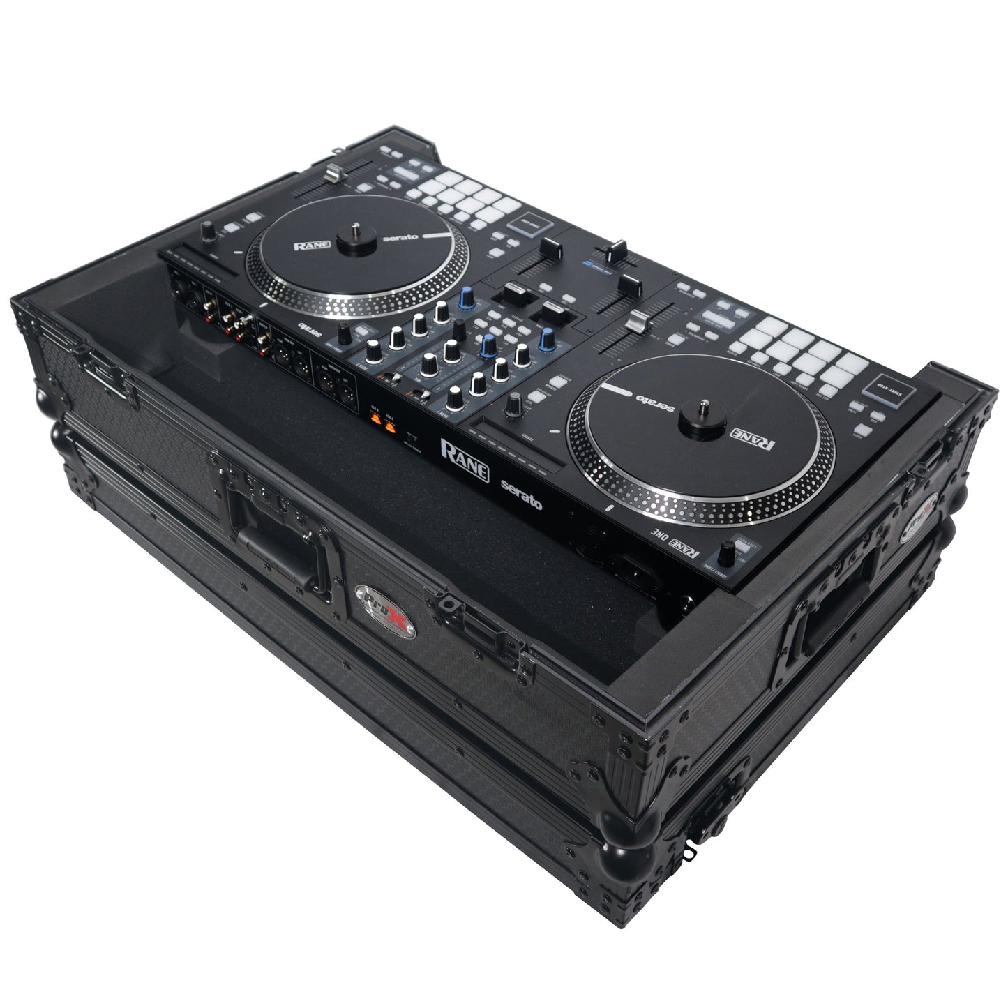 ProX Flight Case for Rane ONE DJ Controller With 1U Rack | Black on Black | Without Laptop Shelf