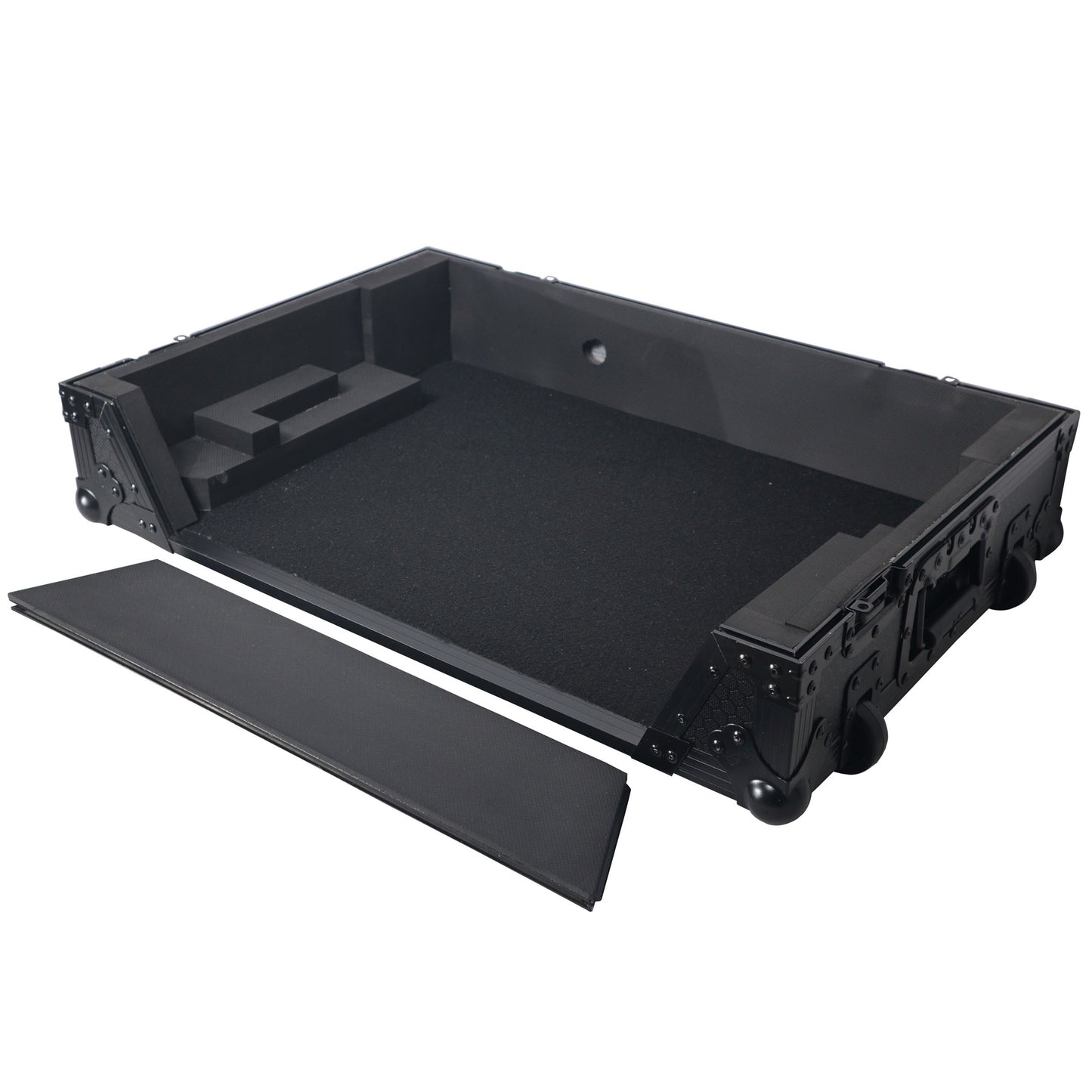 ProX Flight Case for Rane ONE DJ Controller With 1U Rack | Black on Black | Without Laptop Shelf