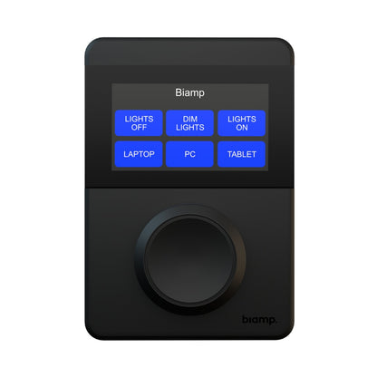 Biamp Apprimo TEC-X Networked Control Pad With LCD | Black