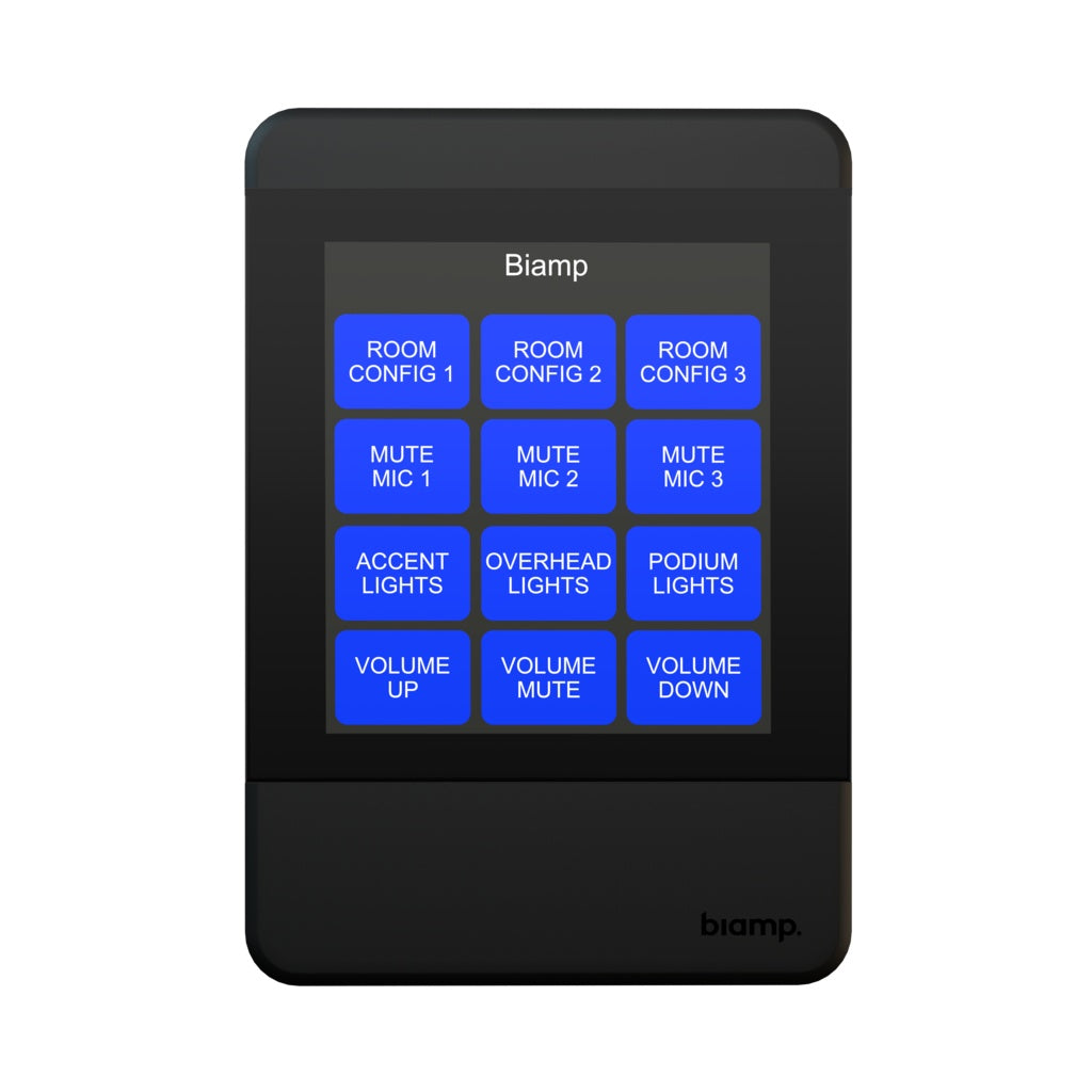 Biamp Apprimo TEC-X 2000 Networked Touch Control Pad | Black