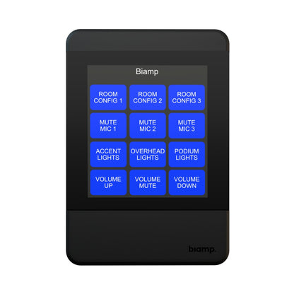 Biamp Apprimo TEC-X 2000 Networked Touch Control Pad | Black