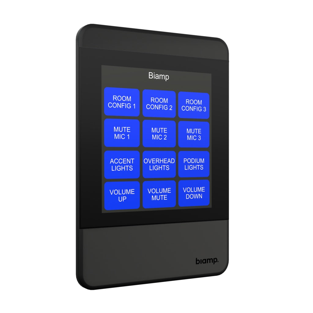 Biamp Apprimo TEC-X 2000 Networked Touch Control Pad | Black
