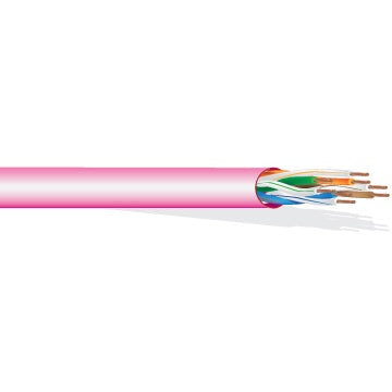 West Penn 254246EZBK1000 Cat 6+ UTP Plenum Network Cable | 1000 ft