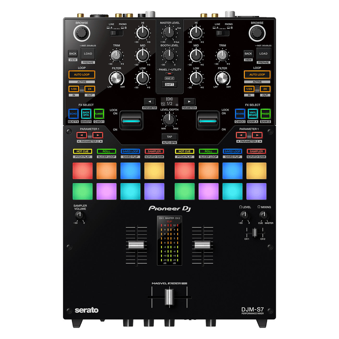 Pioneer DJ DJM-S7 2-Channel Performance DJ Mixer top