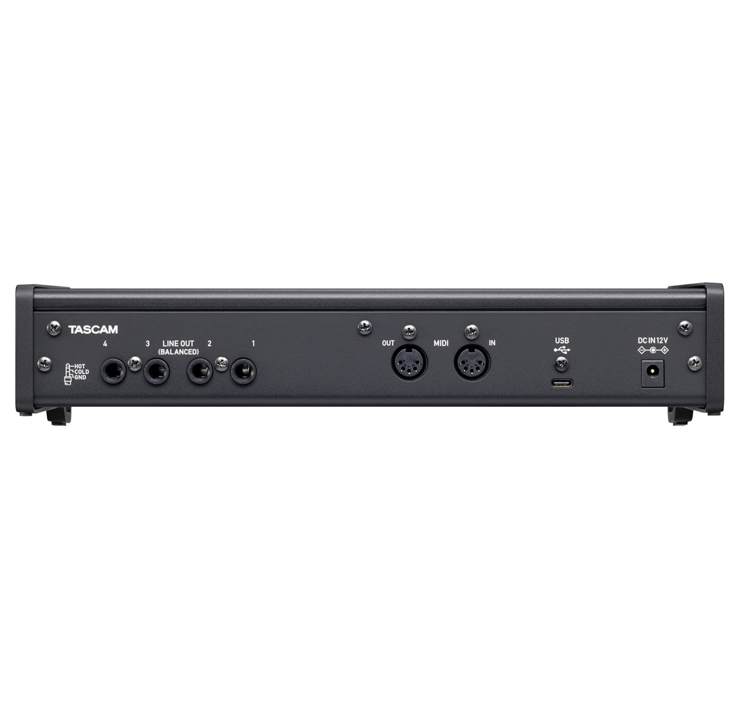 Tascam US-4X4HR 4x4 USB Audio Interface back