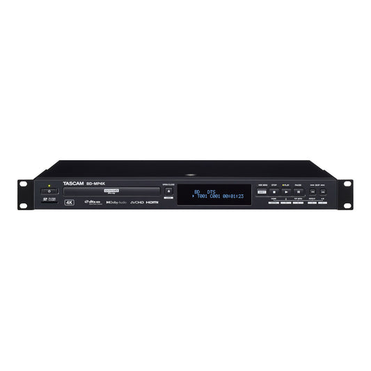 Tascam BD-MP4K Rackmount 4K UHD Blu-ray Player