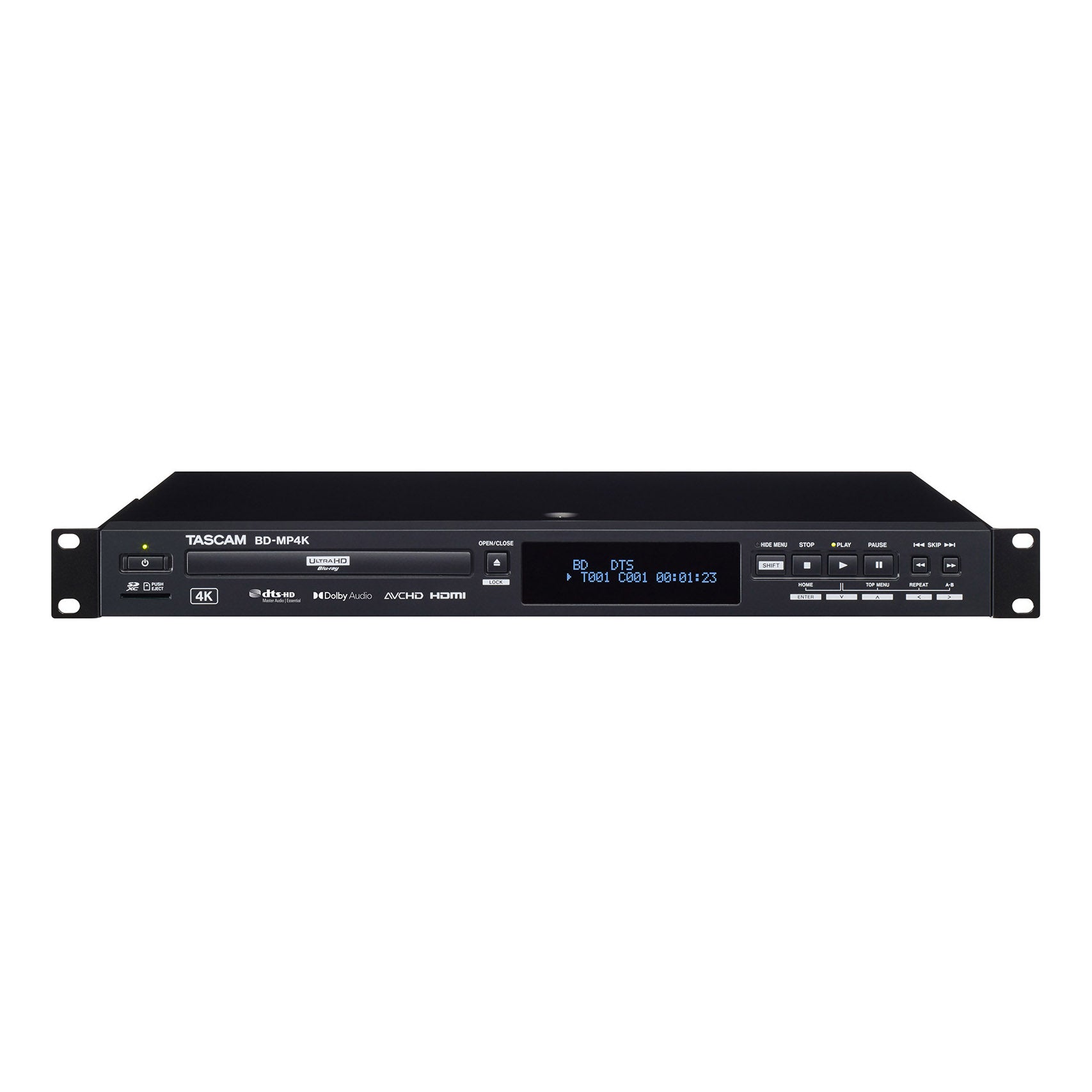 Tascam BD-MP4K Rackmount 4K UHD Blu-ray Player