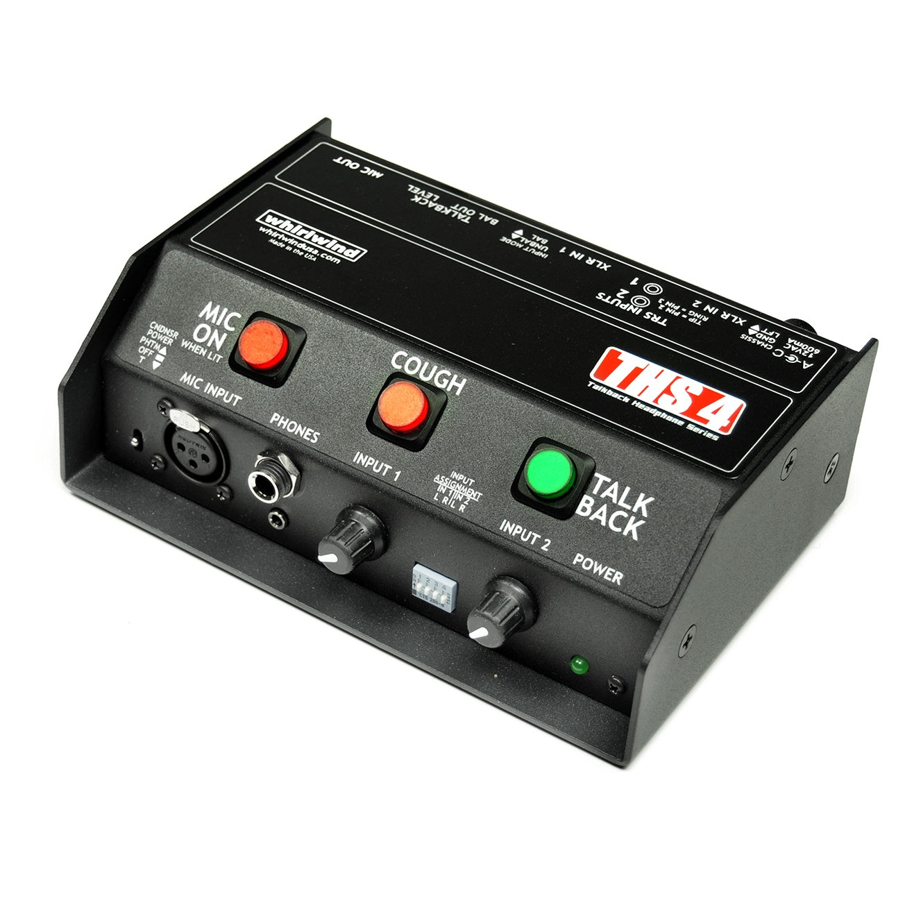 Whirlwind THS4 Sports Announcer Talkback Headphone Console