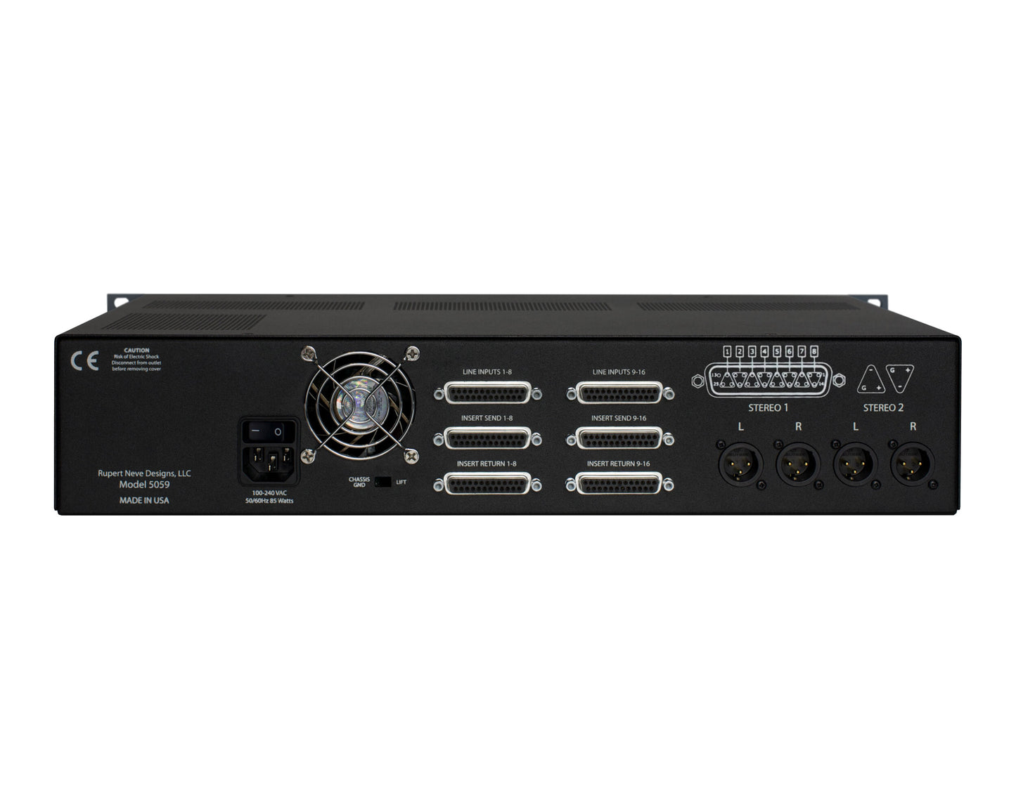 Rupert Neve 5059 5059 Satellite 16 x 2+2 Summing Mixer back