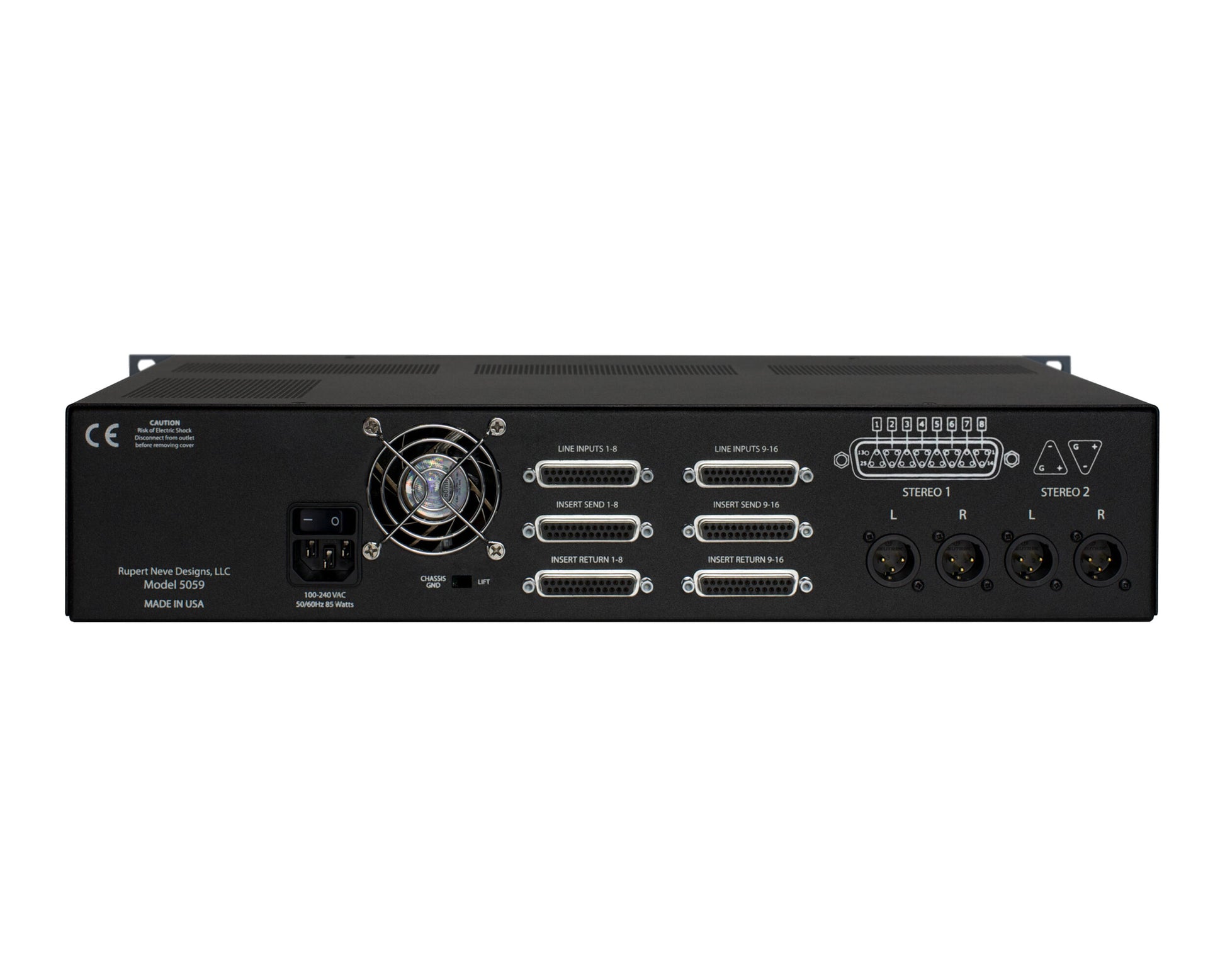 Rupert Neve 5059 5059 Satellite 16 x 2+2 Summing Mixer back