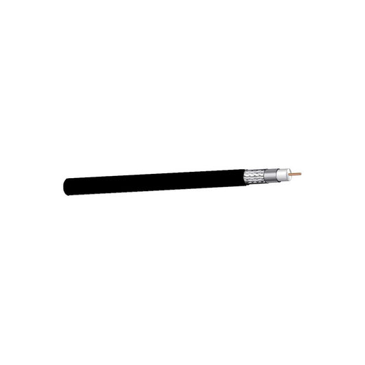West Penn 256350BK1000 RG6/U HD-SDI Plenum Coaxial Cable, 1000' | Black