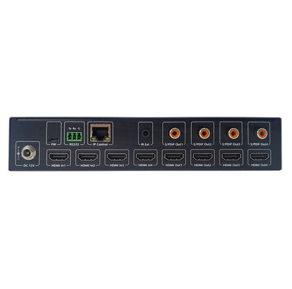 Alfatron Electronics MUK44N 4x4 Compact HDMI Matrix Switcher back