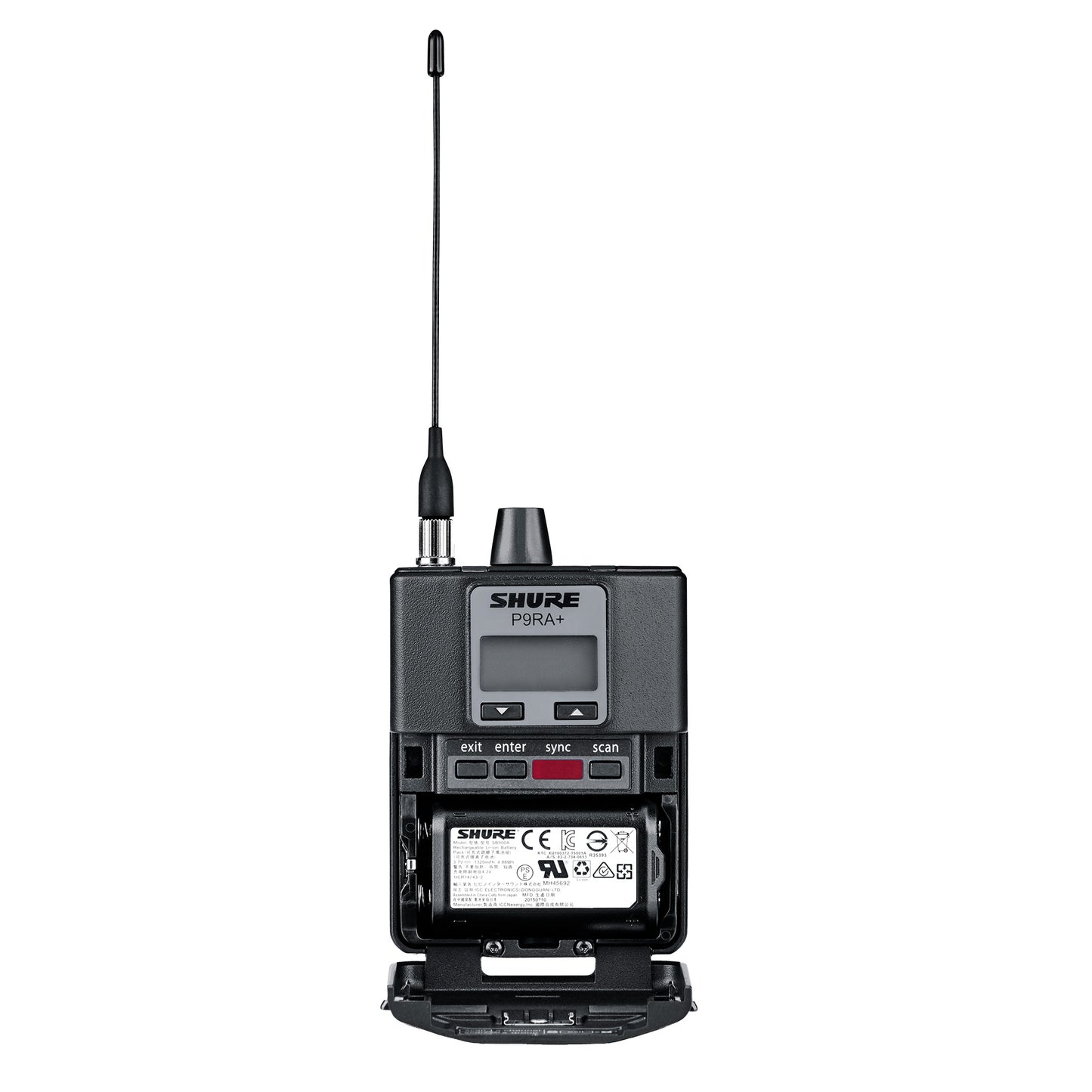 Shure P9RA+ Bodypack Receiver interior