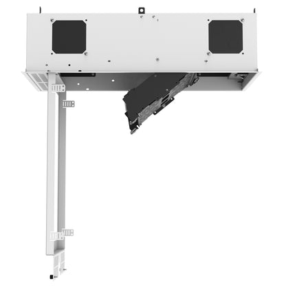 AtlasIED CR212 Ceiling-Mount Rack 2RU Half-Width AmbiTILT Plenum Cabinet | Without PowerAWAKE | Without Projector Pole Adapter