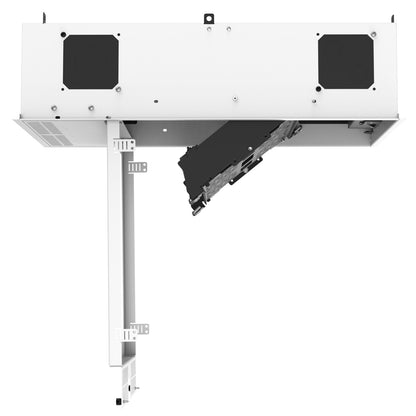 AtlasIED CR212 Ceiling-Mount Rack 2RU Half-Width AmbiTILT Plenum Cabinet | With PowerAWAKE | With Projector Pole Adapter