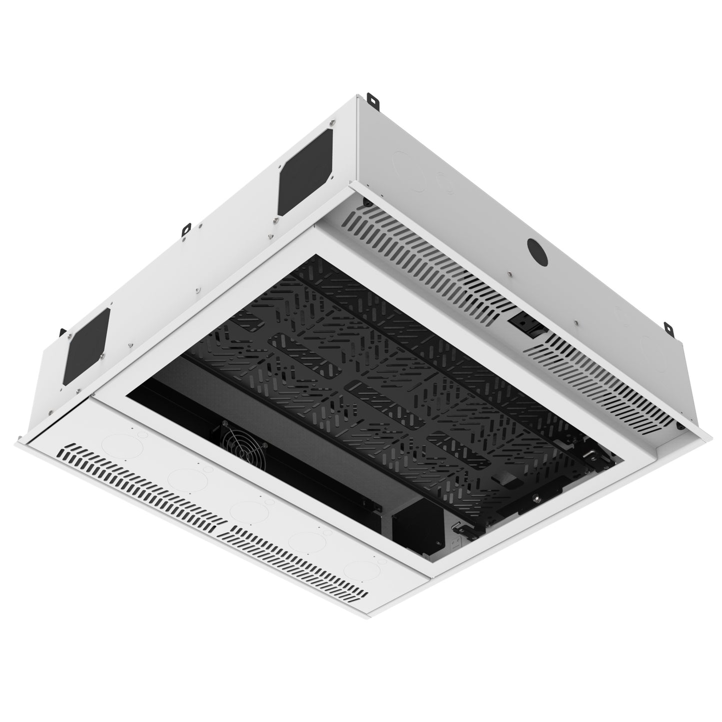 AtlasIED AtlasIED CR222 Ceiling-Mount Rack Ceiling-Mount Rack 2RU UL Plenum AmbiTILT | With PowerAWAKE | With Projector Pole Adapter