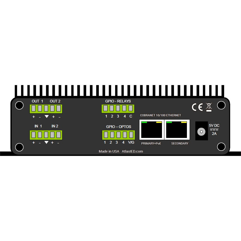 AtlasIED IED1522AIOLR 2x2 CobraNet Audio I/O Module With Logic and Relays