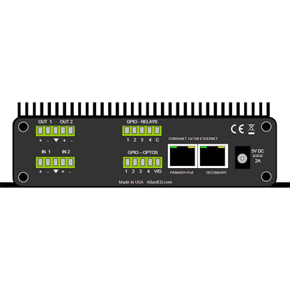 AtlasIED IED1522AIOLR 2x2 CobraNet Audio I/O Module With Logic and Relays