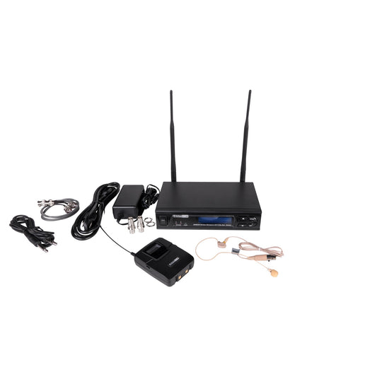 AtlasIED MW100BP-OE MW100 Wireless Microphone Kit | Bodypack with Over Ear