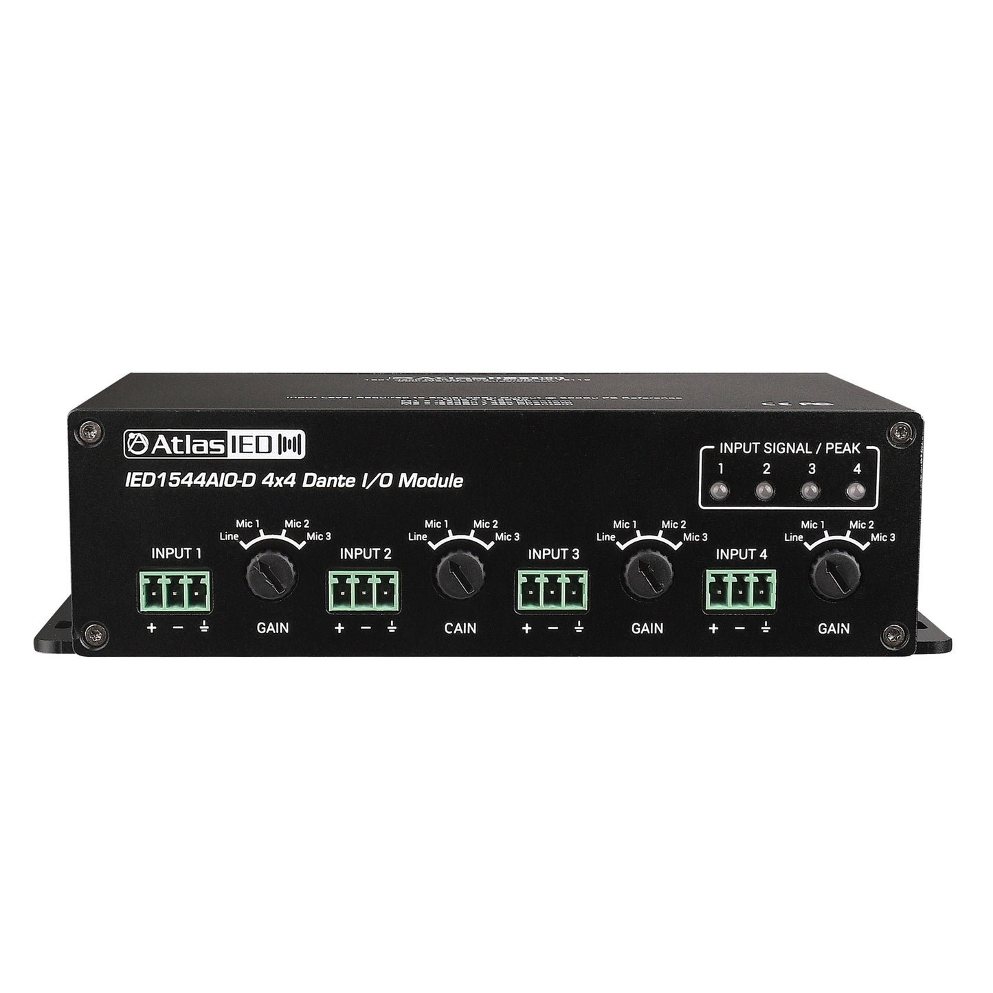 AtlasIED IED1544AIO-D 4x4 Analog to Dante I/O Module