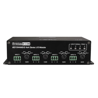 AtlasIED IED1544AIO-D 4x4 Analog to Dante I/O Module
