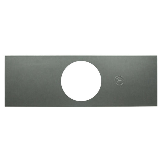 AtlasIED SHS-TB thin ceiling bridge kit front view with center speaker cutout and embossed logo