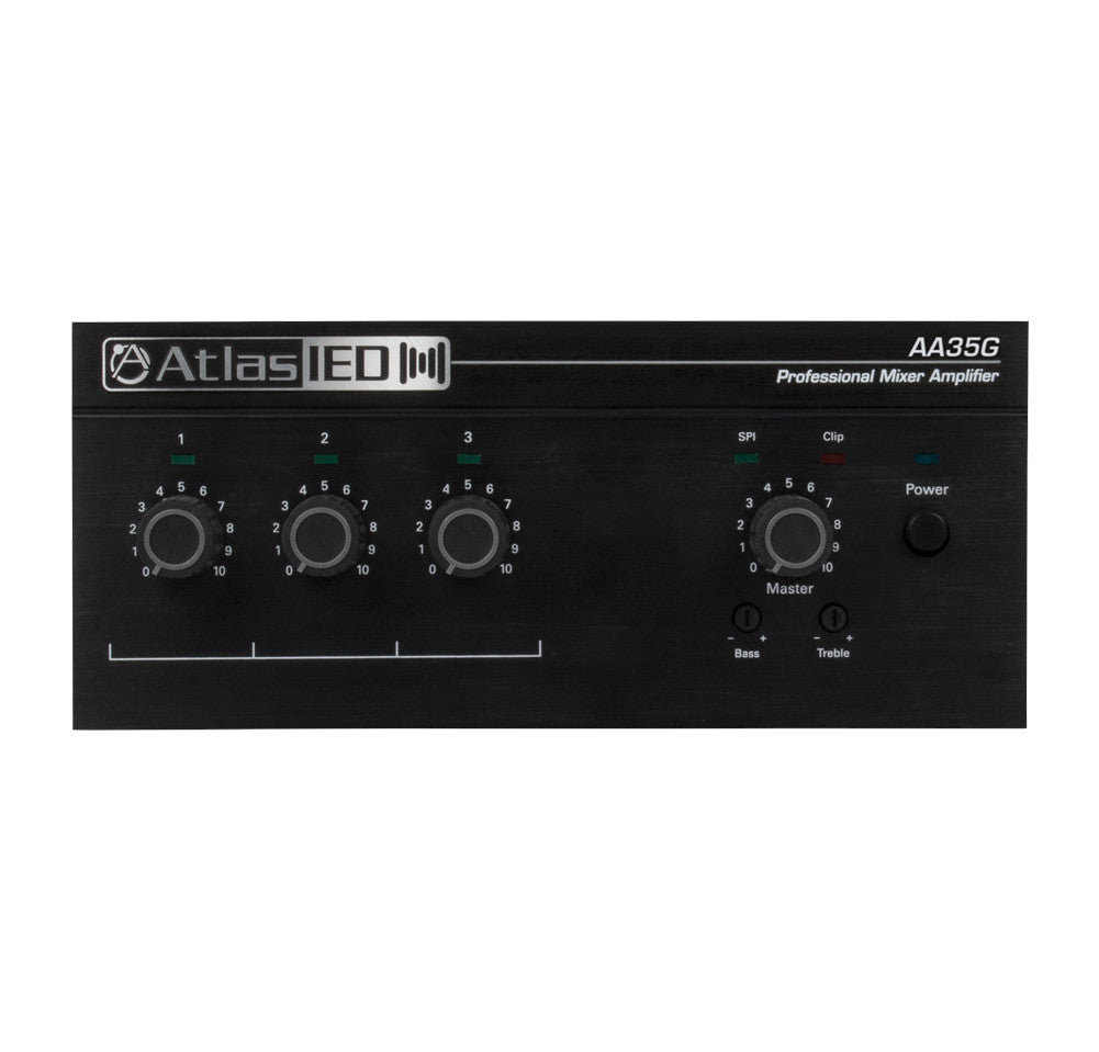 AtlasIED EZSYS-BGM-C Easy System Background Music Kit Mixer Amplifier