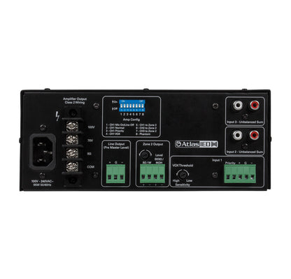 AtlasIED EZSYS-BGM-S Easy System Background Music Kit Mixer Amplifier back