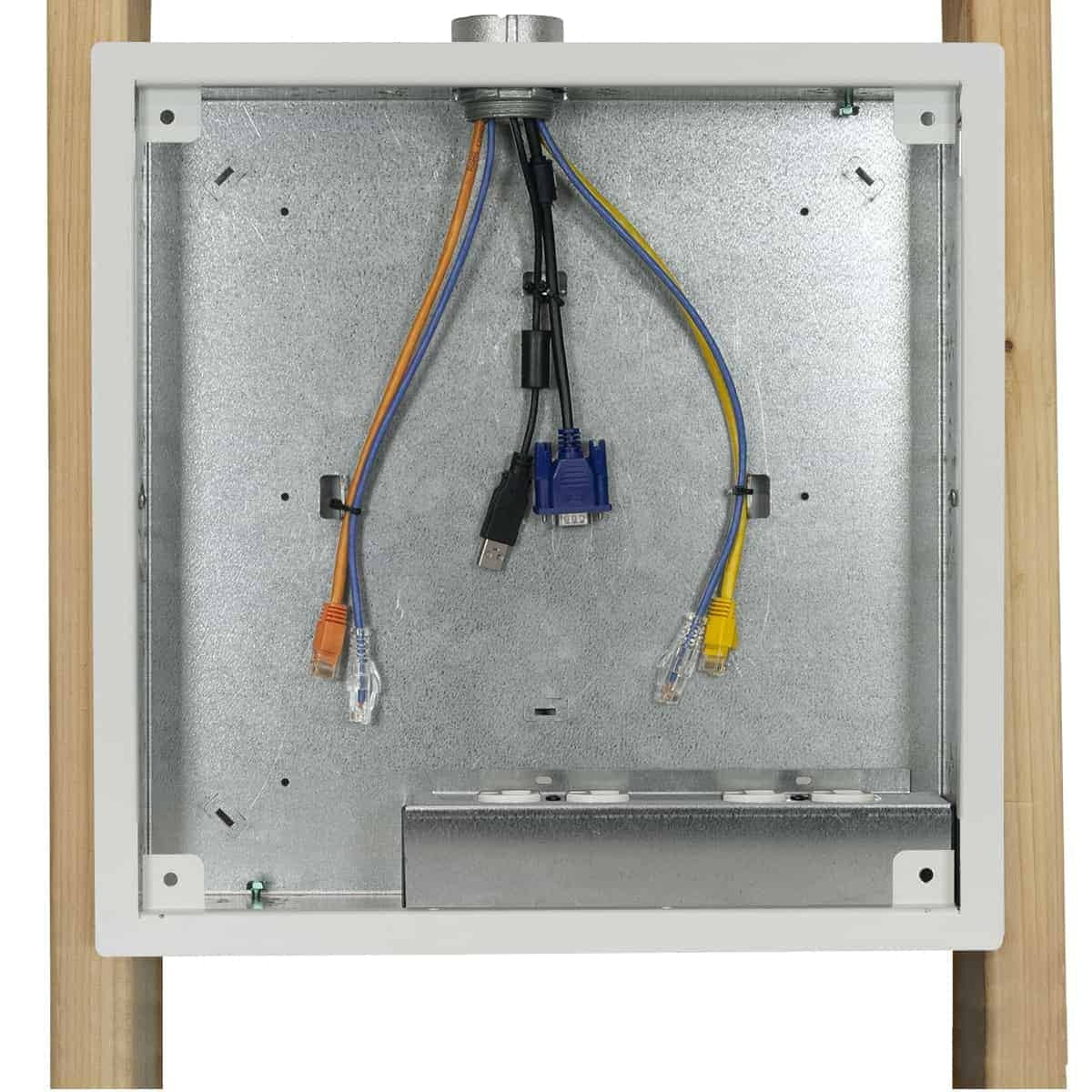 Lowell IWBK-1414 In-Wall Box With Breakaway Edge for Shallow Walls