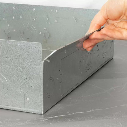 Lowell IWBK-1414 In-Wall Box With Breakaway Edge for Shallow Walls
