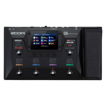 Zoom G6 Multi-Effects Processor with Expression Pedal top