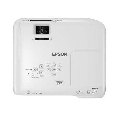 Epson PowerLite 982W 3LCD WXGA Classroom Projector with Dual HDMI top
