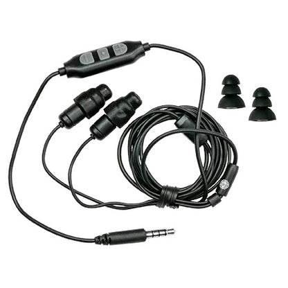 Listen Technologies LA-456 Protective Earbuds With Mic For Noisy Environments