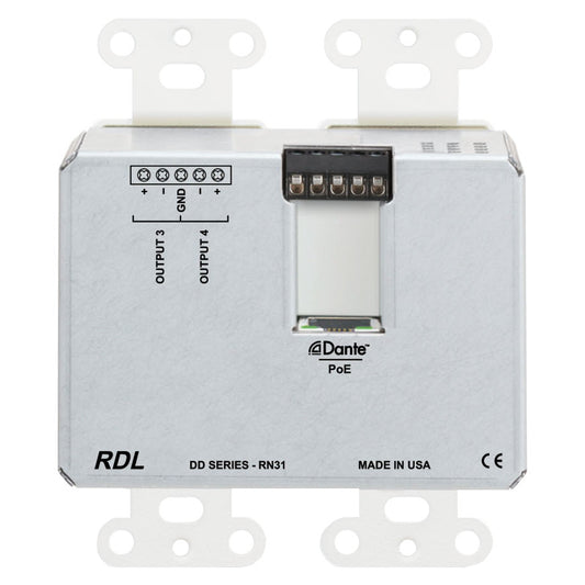RDL DD-RN31 Bi-Directional Mic/Line Dante Interface back