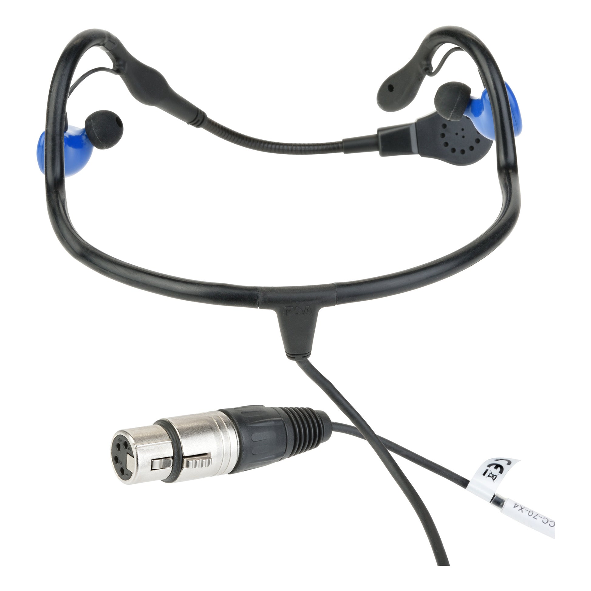 Clear-Com CC-70 Lightweight Wraparound Dual Ear Headset front