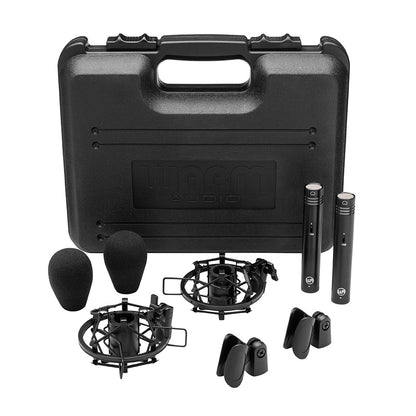 Warm Audio WA-84 Stereo Pair Small Diaphragm Condenser Microphones with accessories