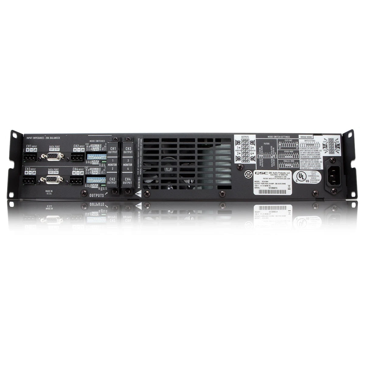 Q-SYS DCA1644 4-Channel Cinema Power Amplifier for Theatres