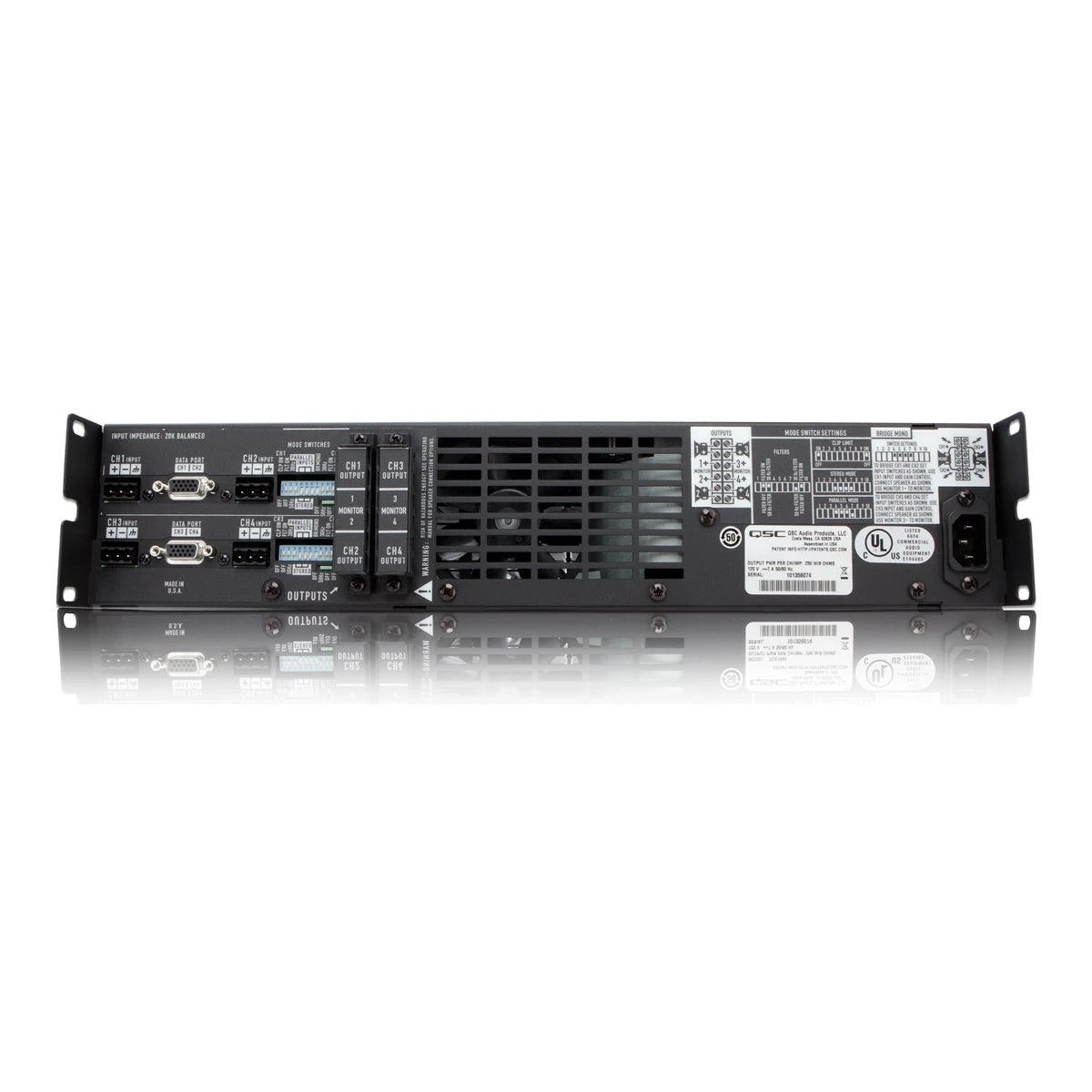 Q-SYS DCA1824 4-Channel Cinema Power Amplifier Low Ohm