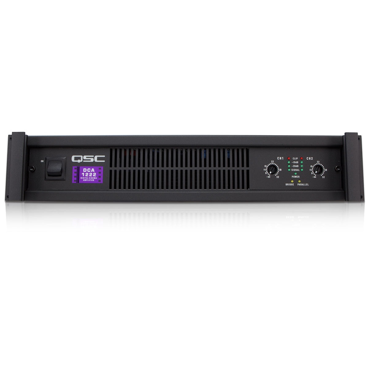 Q-SYS DCA1222 2-Channel Cinema Power Amplifier Low Ohm