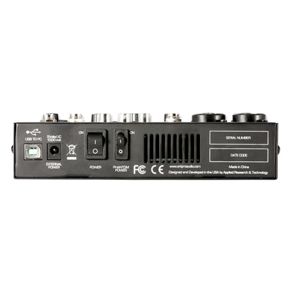 ART USBMix6 6-Channel Mixer / USB Audio Interface back